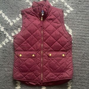 Blue Rain Women’s Maroon Quilted Vest - Size S